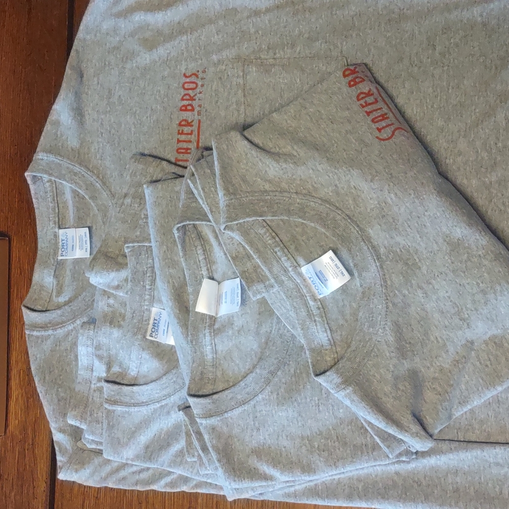 Grey cotton/poly t-shirt - Picture 4 of 5
